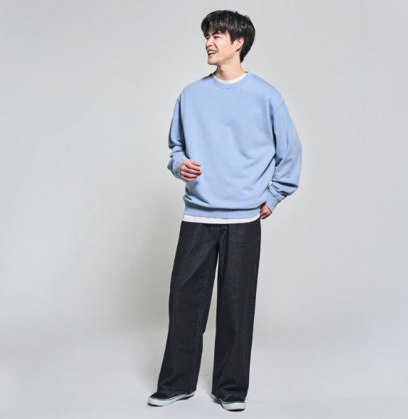 ルーズストレートジーンズ