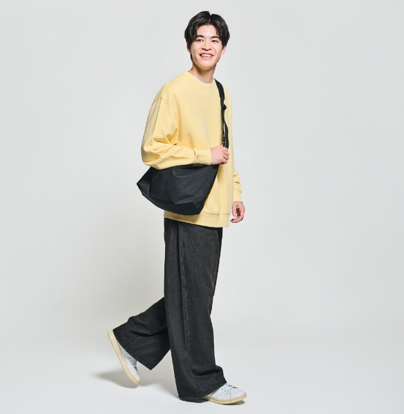 デニムワイドフレアパンツ