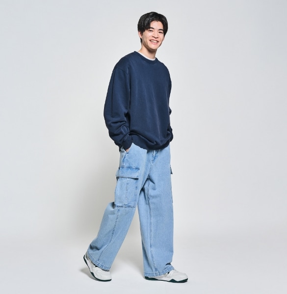 デニムカーゴパンツ