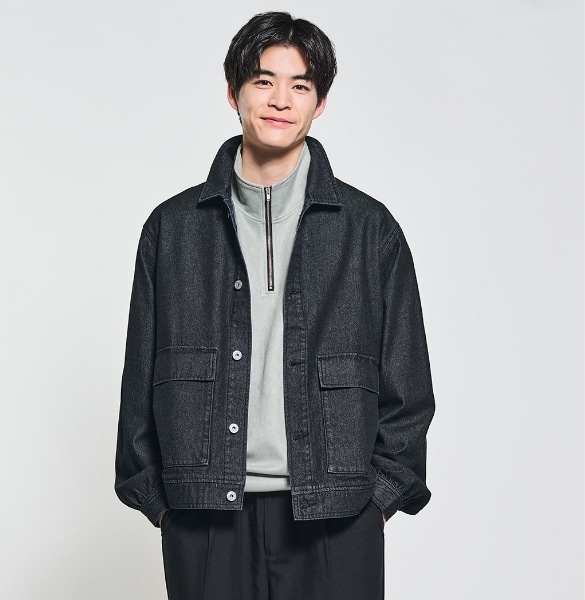 デニムブルゾン