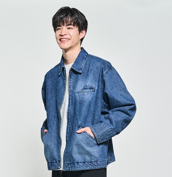デニムフルジップジャケット