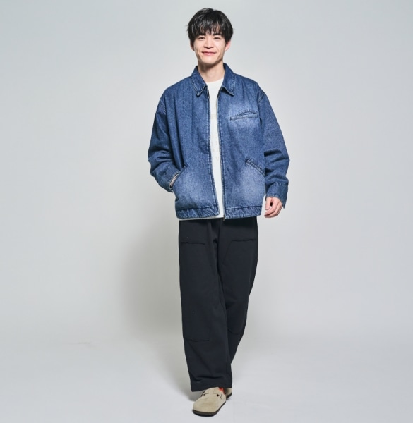 デニムフルジップジャケット