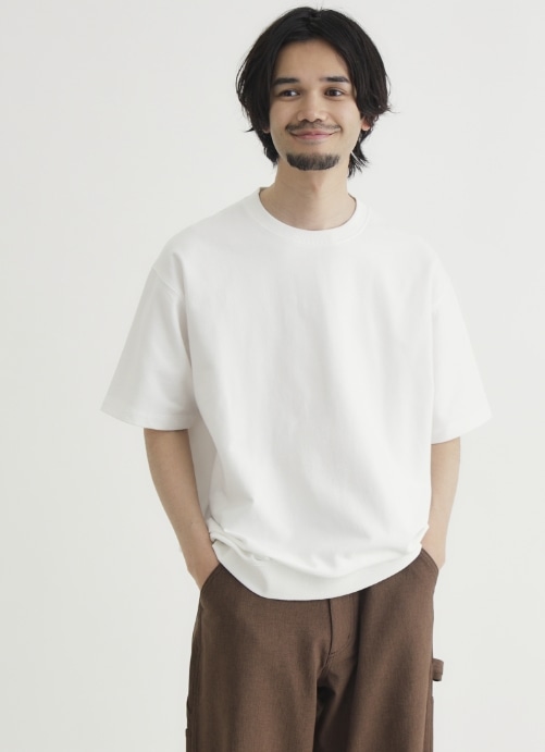 裾リブショートスリーブTシャツ