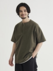 ヘンリーネックTシャツ