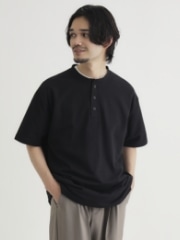 ヘンリーネックTシャツ