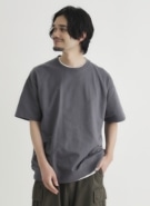 裾リブショートスリーブTシャツ