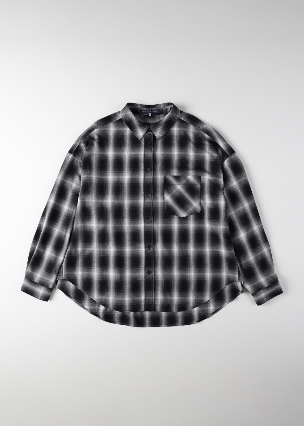 オンブレチェックシャツ