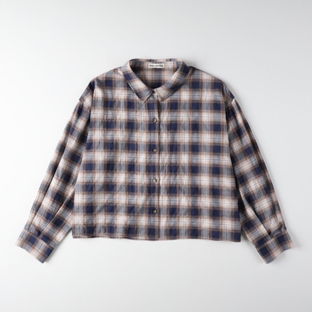 チェックショートシャツ