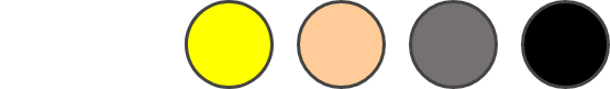 ベージュ／ダークグレー／イエロー／ブラック