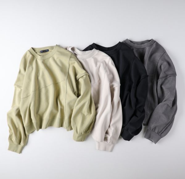 切り替えデザインスウェット